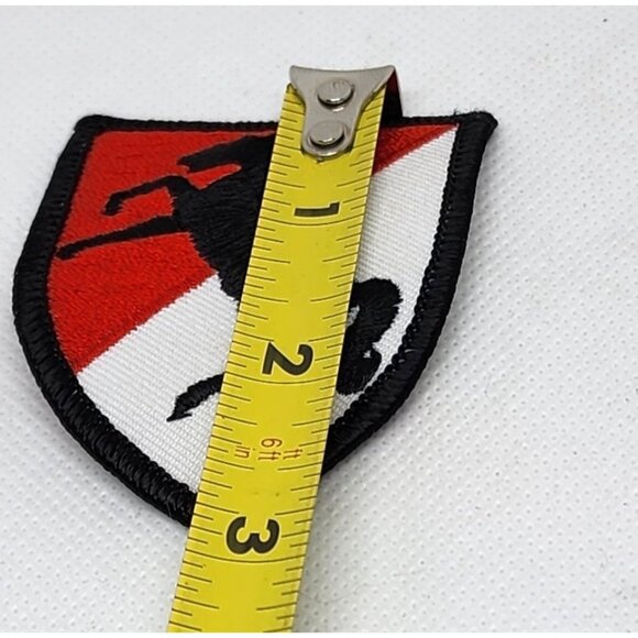 Stallion Shield Patch – Black, Red, and White Hat or Lapel Accessory - Picture 7 of 7